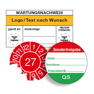 Prüfplaketten-QS-Wartung