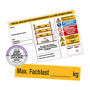 Regalkennzeichnung-Belastungshinweise