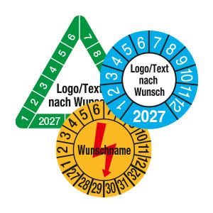 individuelle Prüfplaketten individuelle Prüfplaketten