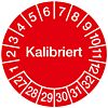 Prüfplaketten - Kalibriert