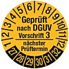 Prüfplakette - Geprüft nach DGUV Vorschrift 3