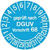 Prüfplakette - Geprüft nach DGUV Vorschrift 68