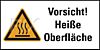 Vorsicht! Heiße Oberfläche - W017