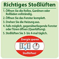 Energie sparen - Richtiges Stoßlüften