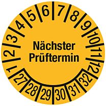 Prüfplakette - Nächster Prüftermin