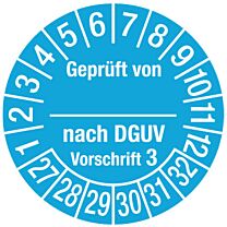Prüfplakette - Geprüft nach DGUV Vorschrift 3
Elektroprüfung