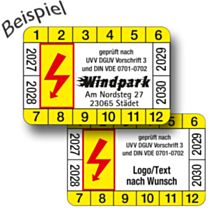 Elektro - Prüfsiegel, Layout 8