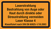 Laserstrahlung - Laser Klasse 4