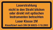 Laser Klasse 2M - Laserstrahlung