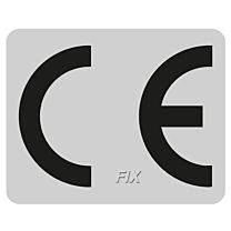 CE - Kennzeichen, silber