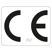 CE - Kennzeichen, weiß