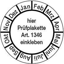 Monatsgrundplatte für Plakette Nr. 1346, Ø 40mm