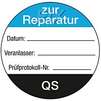 QS-Etikett: zur Reparatur