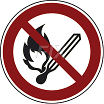 Feuer, offene Zündquellen u. Rauchen verboten
