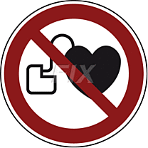 Verbot f. Personen mit Herzschrittmacher