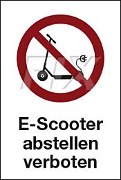 E-Scooter abstellen verboten