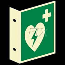 Fahnenschild - Defibrillator - LN