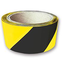 Warnmarkierungsband ohne rückseitiges Abdeckpapier, gelb/schwarz