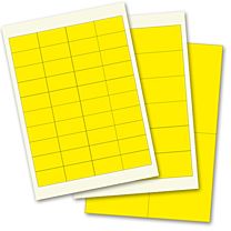 Blanko-Etiketten - Polyester, gelb matt