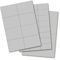 Blanko-Etiketten - Polyester, silber matt