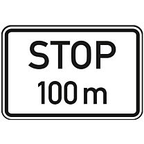 Stop in 100 m